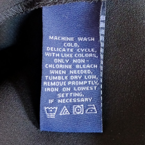 JONES WEAR Midi Skirt Box Pleats Lined Sheer Black White Print Petite Size 4 - Picture 11 of 14